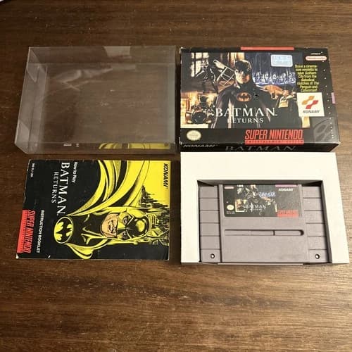 Batman Returns (Super Nintendo SNES) Complete CIB - Tested - Authentic