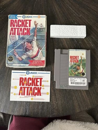 Nintendo NES Game Racket Attack CIB Complete In Box