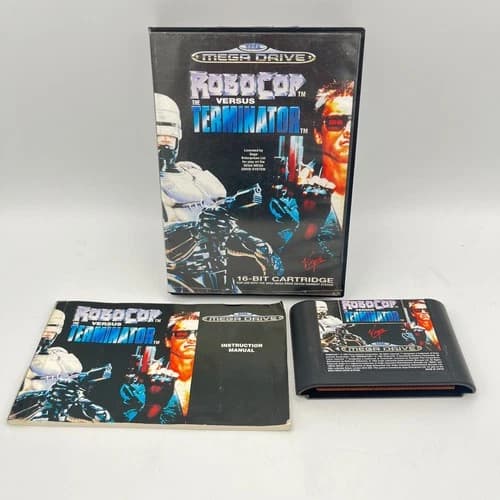 ROBOCOP VS The TERMINATOR Multilingual Mega Drive Saw Game (ITA) - Tested