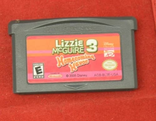 Nintendo GBA Gameboy Advances Lizzie McGuire 3 Cartridge Game Pre-Played 4639