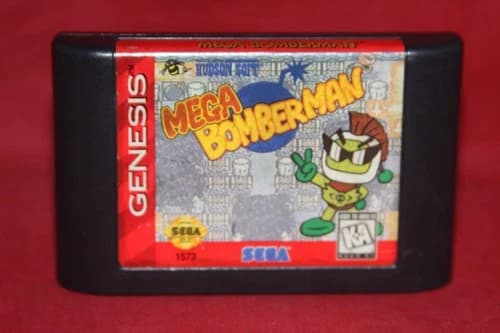 Mega Bomberman (Sega Genesis, 1995) Authentic Game Cartridge