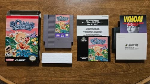 Bonk's Adventure Complete In Box CIB Authentic Nintendo NES