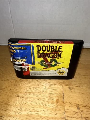 Double Dragon V: The Shadow Falls (Sega Genesis, 1994) *Tested* Authentic