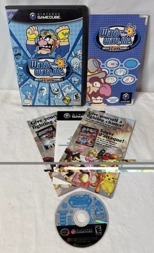 WarioWare Inc. Mega Party Games (Nintendo GameCube, 2004) Complete In Box CIB