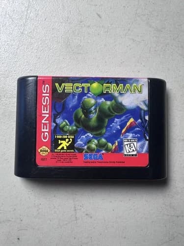 Vectorman Sega Genesis Video Game Classic Platformer Action