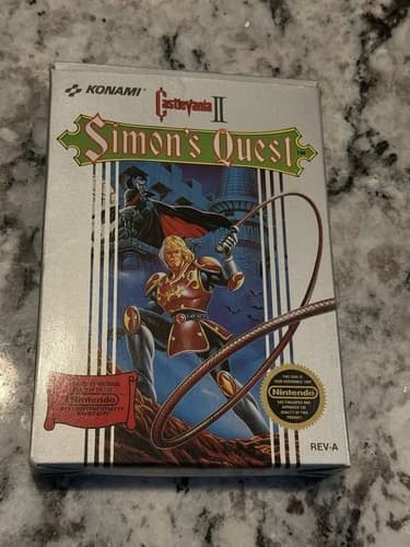 Castlevania II Simon’s Quest NES CIB Complete Box Manual Insert 1988