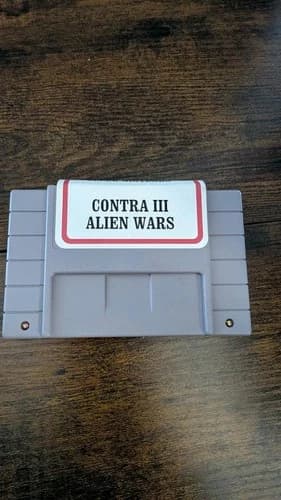 Contra III: The Alien Wars - Nintendo SNES Game Cartridge NO LABEL
