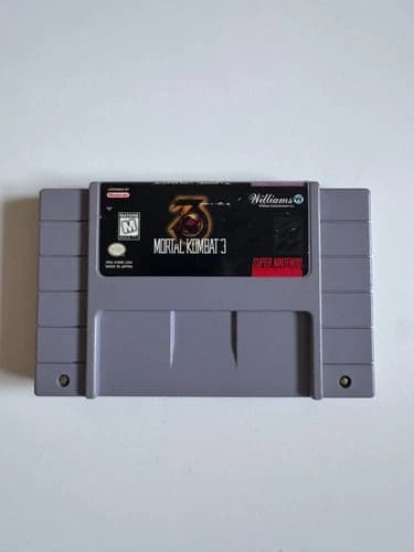 Mortal Kombat 3 SNES Super Nintendo 1995 Authentic Cartridge Only