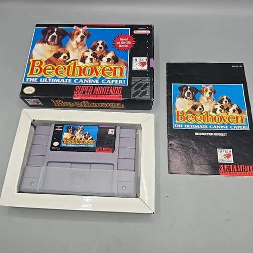 Beethoven The Ultimate Canine Caper Super Nintendo SNES Complete With Manual CIB