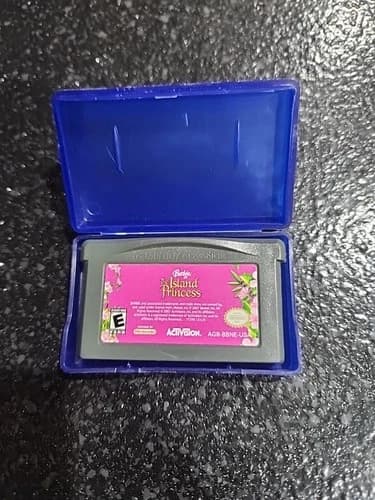BARBIE AS THE ISLAND PRINCESS NINTENDO GAMEBOY ADVANCE SP GBA Video Game