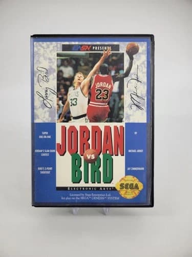 Jordan vs. Bird: Super One-On-One (Sega Genesis, 1992) Complete in box | Tested