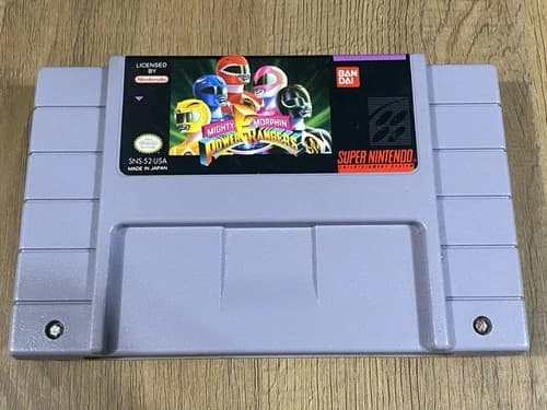 Mighty Morphin Power Rangers - SNES Super Nintendo Game