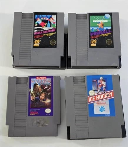S-70 VINTAGE ORIGINAL NINTENDO NES WILLOW PINBALL URBAN CHAMPION ICE HOCKEY