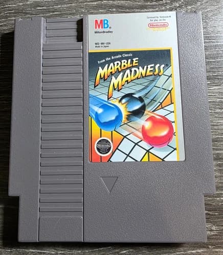 Marble Madness (Nintendo, 1989) NES Cart Only Authentic TESTED