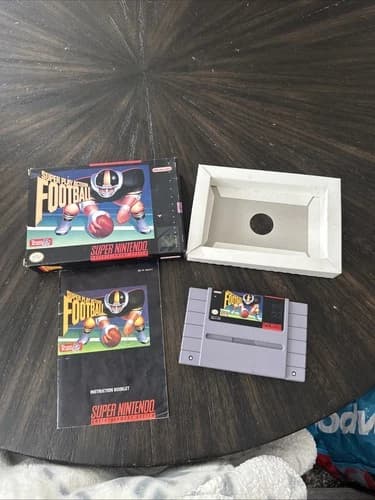 Super Nintendo SNES Game Super Play Action Football CIB Complete In Box
