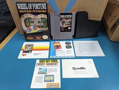 Wheel of Fortune (Nintendo Entertainment System, 1988) NES Complete CIB Tested