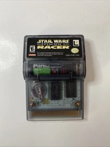 Star Wars Episode 1 Racer (Game Boy Color 1999) w/ Battery Cover - Tested