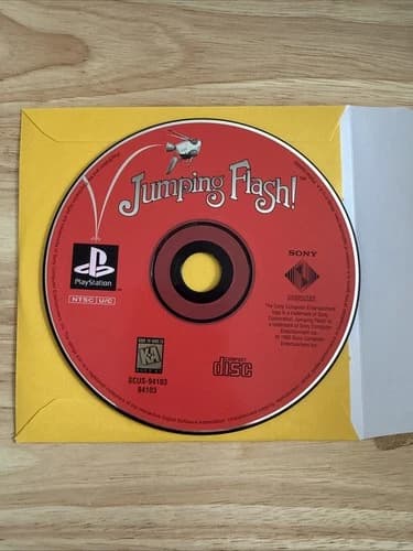 JUMPING FLASH PS1 Sony PlayStation DISC ONLY Works - Tested