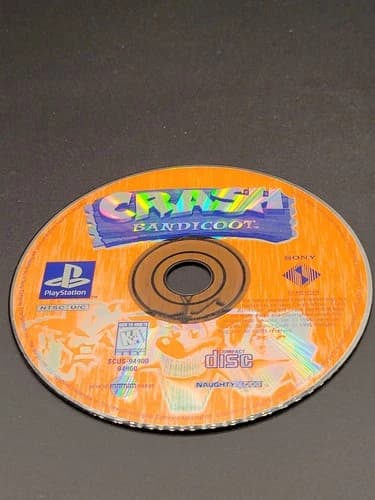 Crash Bandicoot [Black Label] - PlayStation - Authentic - Loose Disc - NTSC/US