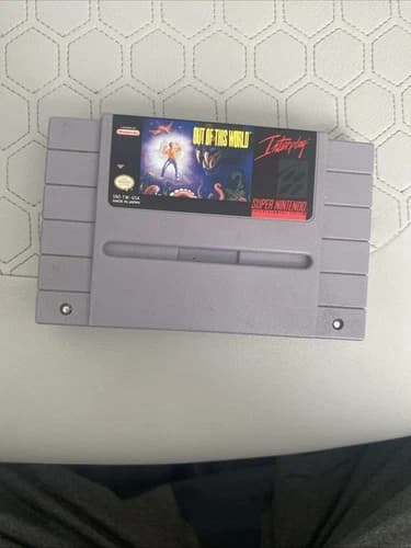 Out of This World (Super Nintendo SNES) Cart Only Authentic Tested/ Working