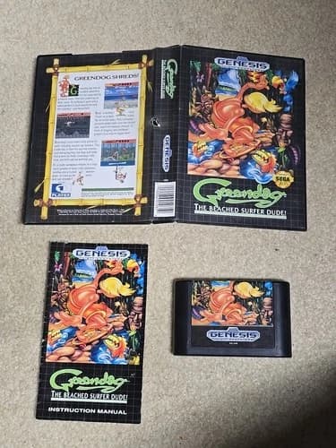 Greendog: The Beached Surfer Dude (Sega Genesis, 1992) CIB COMPLETE