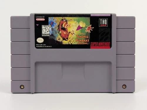 Timon & Pumbaa's Jungle Games (Super Nintendo) SNES ➡️AUTHENTIC Cartridge-Tested