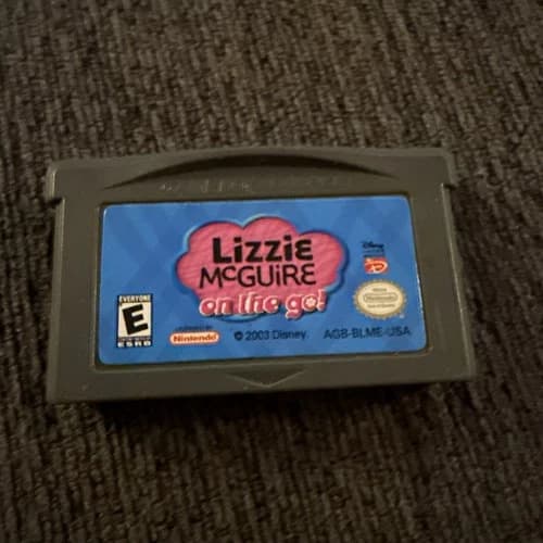 Cartridge Only - Nintendo Gameboy Advance - Lizzie McGuire on the go! - Tested