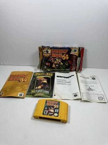 Donkey Kong 64 Complete in Box CIB *No Expansion Pak* Tested N64