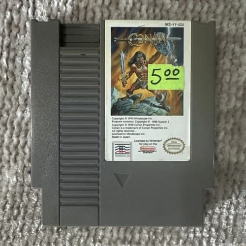 Conan by Mindscape Nintendo NES NTSC-U/C 1990 Game Cartridge