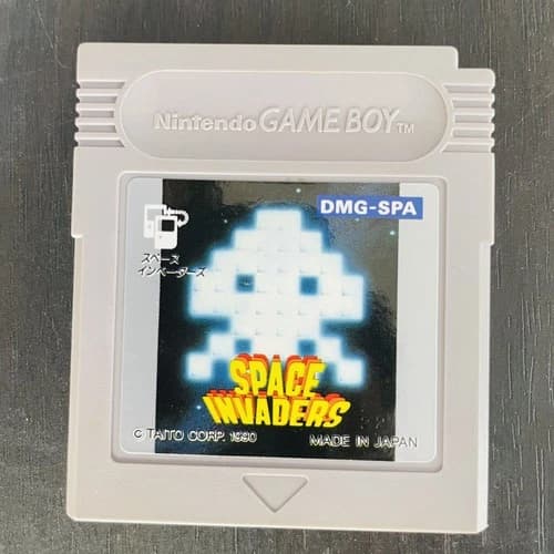 Space Invaders Nintendo Game Boy 1990 Taito DMG-SPA Shooter Games Retro