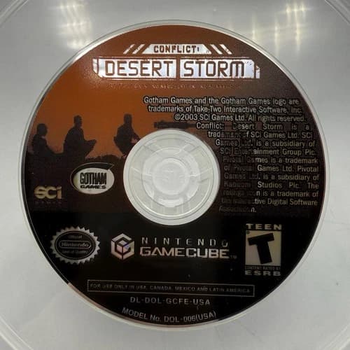 Conflict: Desert Storm (Nintendo GameCube, 2003) DISC ONLY