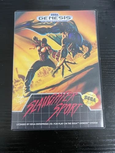 Sega Genesis Slaughter Sport Game Complete in Box