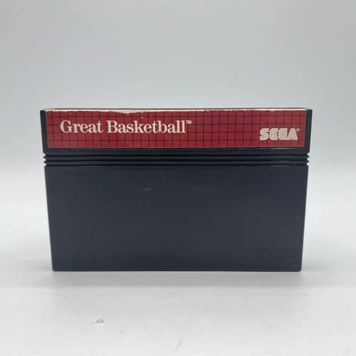 Sega Master System Great Basketball Authentic Tested & Working 1987
