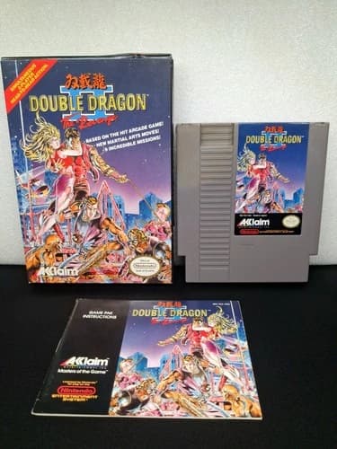 Double Dragon II 2 CIB Complete Nintendo Nes Great Condition