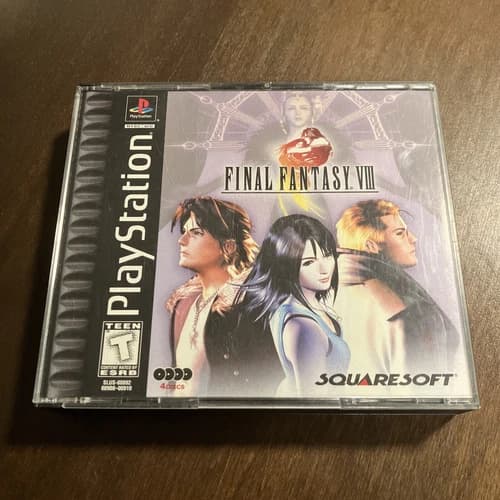Final Fantasy 8 VIII (Playstation PS1) Tested Complete Black Label