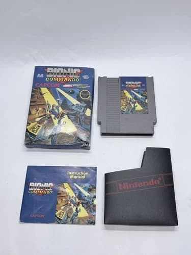 Bionic Commando CIB Nintendo NES Complete In Box Tested and Working
