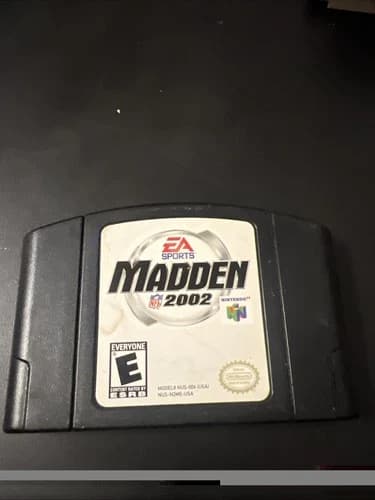 Madden 2002 NFL Authentic Football Game for Nintendo 64 N64