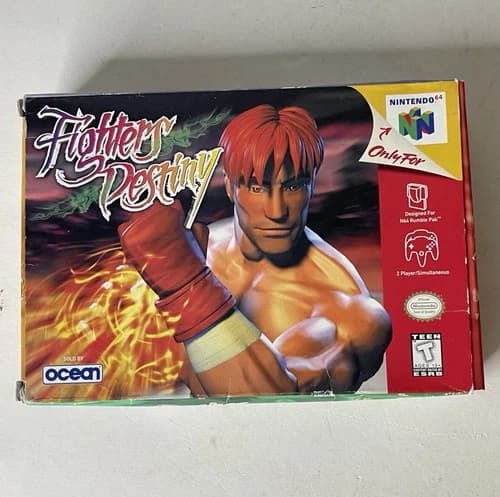 Fighters Destiny Nintendo 64 N64 W/ Box Manual Tested And Working Authentic