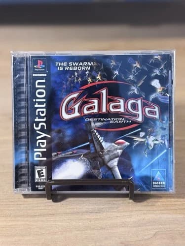 Galaga Destination Earth (Sony Playstation 1) Black Label PS1 Complete CIB