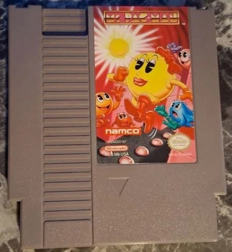 Ms. Pac-Man Namco (Nintendo NES) Authentic Tested