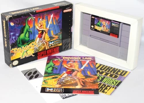 Dragon's Lair SNES Super Nintendo Complete CIB Authentic! Good Condition! Rare!