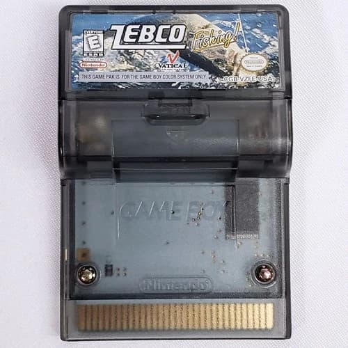 Zebco Fishing Nintendo Game Boy Color GBC Rumble Feature Authentic Cartridge