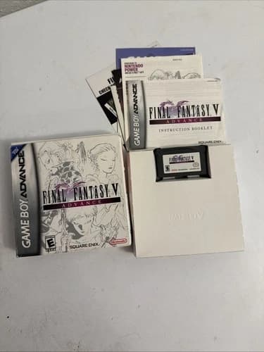 Final Fantasy V Advance Nintendo Game Boy Advance GBA Complete CIB Authentic