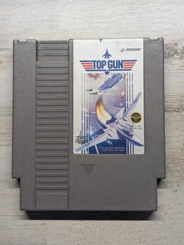 Top Gun NES Nintendo Entertainment System Flight Combat Video Game Konami