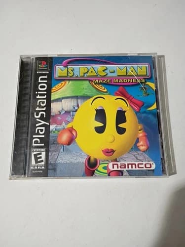 Ms. Pac-Man Maze Madness PS1 PlayStation 1 - Complete CIB