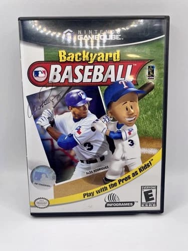 Backyard Baseball Nintendo GameCube 2003 Complete w/ Manual NOT TESTED