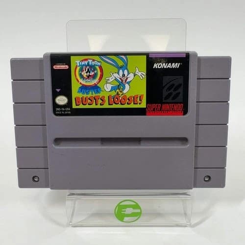 Tiny Toon Adventures Buster Busts Loose (SuperNintendo SNES 1993) Cartridge Only