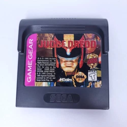 Judge Dredd (Sega Game Gear, 1995) Cartridge Only Marker On Back