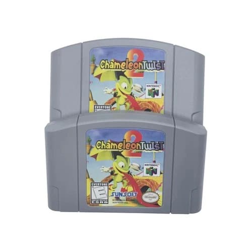 Chameleon Twist 2 - Nintendo 64 (N64) Hard to find Rare find Vintage cartridge