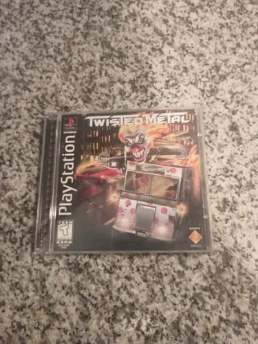 Twisted Metal (PlayStation 1, PS1, 1995) CIB Rare Black Label Jewel Case Variant